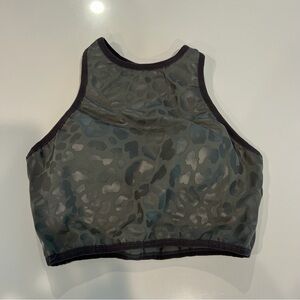 The Chestee Camo Print Sports Bra